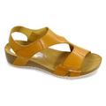 Eric Michael Women's Egypt Ankle Strap Sandal Mustard Yellow Comfort Sandals (6, Yellow)