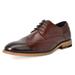 Bruno Marc Mens Classic Oxford Shoes Genuine Leather Casual Shoes Dress Shoes WALTZ-3 DARK/BROWN Size 7