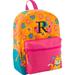 All Over Print Quilted Rucksack, Orange Cat, with Embroidered David Initial