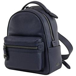 Coach Ladies Pebble Leather Campus Backpack 23 In Midnight