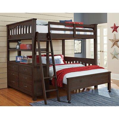 6 Drawer Solid Wood L Shaped Bunk Beds, Wayfair Bunk Beds Full Over Queen Bed