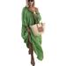 Casual Loose Maxi Dresses for Women One Shoulder Long Dress Long Sleeve Solid Color Swing Party Cocktail Dress