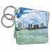 3dRose Guam Territory. Hotels line beach with clear tropical waters. - Key Chains, 2.25 by 2.25-inch, set of 2