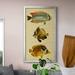 Dovecove Trio of Tropical Fish II - Picture Frame Painting on Canvas Canvas, Solid Wood in Blue/Green/Indigo | 18.5 H x 10.5 W x 1.5 D in | Wayfair