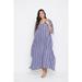 Women's Plus Size Kaftan Dresses Boho Long Maxi Dress Ladies Casual Hippie Kimono Sleeve Loose Caftan Evening Gown Online