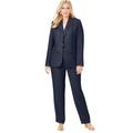 Jessica London Women's Plus Size Single Breasted Pant Suit Set