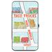 Wallet Hinged PU Taco Trucks Make America Great Street Map Multi Color