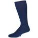 Sierra Socks Men's Combed Cotton Fine Rib Crew Dress Casual Seamless Toe (Navy)