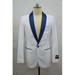 Mens Blazer White ~ NavyBlue Tuxedo Dinner Jacket And Blazer Two Toned