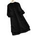 Women Long Shirt Dress Oversize Asymmetrical Tops Blouse Cotton Mini Dress Plus