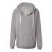 Ladies' Sydney Brushed V-Neck Hooded Sweatshirt - OXFORD - S