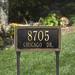 Whitehall Products Egg & Dart 2-Line Lawn Address Sign Metal | 24.25 H x 13 W x 1 D in | Wayfair 6137BG