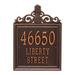 Whitehall Products Lanai Pineapple Personalized Estate 3-Line Wall Address Plaque Metal in Brown | 19.4 H x 14 W x 0.375 D in | Wayfair 2484AC