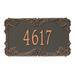 Whitehall Products Signature Series 1-Line Wall Address Plaque Metal in Brown | 10 H x 17.5 W x 5.6 D in | Wayfair 1712FP