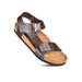 Wazshop Women Lady Sports Lightweight Sandals Double Buckle Strap Summer Leather Flat Sandals