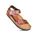 Wazshop Women Lady Sports Lightweight Sandals Double Buckle Strap Summer Leather Flat Sandals