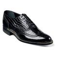 Stacy Adams Dayton Black Dress shoes Wing Tip Patent Leather Tuxedo 00267-01