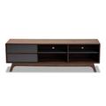 George Oliver Sigli TV Stand for TVs up to 48" w/ Fireplace Included Wood in Brown | 18.3 H x 58.7 W x 15.7 D in | Wayfair