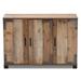 Steelside™ Windsor Modern & Contemporary Farmhouse Rustic Finished Wood 3-Door Shoe Cabinet Manufactured Wood in Brown | Wayfair