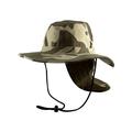 Top Headwear Safari Explorer Bucket Hat Flap Neck Cover - Desert Camo