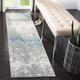 Blue/Gray 24 x 0.31 in Indoor Area Rug - 17 Stories Genessys Gray/Blue Area Rug | 24 W x 0.31 D in | Wayfair 3F7B7EDF68E24EB1A63B4C863383FCE6