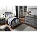 Signature Design by Ashley Baystorm Low Profile Standard Bed Wood in Brown/Gray | 51.5 H x 40.75 W x 78 D in | Wayfair B221B20