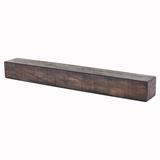 Dogberry Collections Rustic Fireplace Mantel Shelf, Wood in Brown | 5.5 H x 60 W x 6.25 D in | Wayfair m-rust-6062-dkch-none