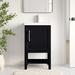 Sand & Stable™ Jewell 20" Single Bathroom Vanity Set Plastic in Black | 34.09 H x 20.39 W x 15.7 D in | Wayfair 7A8DEA790CD64AFCA81B3C675EDF9935