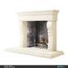 Los Angeles Cast Stone Rome Fireplace Surround in Brown | 64 H x 72 W x 24 D in | Wayfair LACS-FM-ROME-4