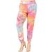 Women's Plus Size Tie Dye Printed Full Length High Waist Casual Comfy Jogger Sweatpants Made in USA