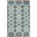 Blue/Brown 72 x 48 x 0.3 in Area Rug - Foundry Select Geometric Handmade Kilim Gray/Brown/Off White Area Rug Viscose/Wool | Wayfair
