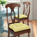 Ebern Designs Indoor 3" Dining Chair Seat Cushion Polyester in Yellow/Brown | 3 H x 15 W in | Outdoor Dining | Wayfair