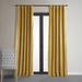 Gracie Oaks Olivia Signature Velvet Curtains, Blackout for Living Room Large Window Single Panel Velvet in Yellow | 108 H in | Wayfair