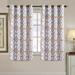 Andover Mills™ Aanya Synthetic Geometric Room Darkening Thermal Grommet Curtain Panels Synthetic in Yellow | 63 H in | Wayfair