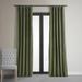 Gracie Oaks Olivia Signature Velvet Curtains, Blackout for Living Room Large Window Single Panel Velvet in Green/Blue | 84 H in | Wayfair