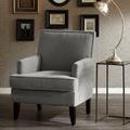 Club Chair - Three Posts™ Louane Nailhead Club Chair Polyester in Gray | 35.25 H x 29 W x 30 D in | Wayfair CED70486745A41E89878458954E1CD33