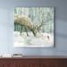 The Twillery Co.® Winter Forest Friends - Wrapped Canvas Print Canvas in Brown/Green/White | 16 H x 16 W x 1 D in | Wayfair