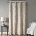 House of Hampton® Dora Damask Total Blackout Thermal Grommet Single Curtain Panel Polyester in White | 84 H in | Wayfair HOHM7324 42397573