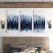 Loon Peak® A Premium Indigo Forest - Multi-Piece Image Print on Canvas Metal in Blue/Green/White | 32 H x 48 W x 1.5 D in | Wayfair