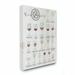 Ebern Designs 'Wine Glasses Chart Infographic Kitchen Home Design' Graphic Art Canvas in White | 48 H x 36 W x 1.5 D in | Wayfair