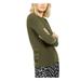 MICHAEL KORS Womens Green Eyelet Long Sleeve Crew Neck Top Size S