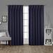 Ivy Bronx Sateen Solid Room Darkening Thermal Pinch Pleat Curtain Panels Sateen in Green/Blue | 84 H in | Wayfair IVYB8482 40718265