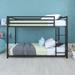 Eastfield Standard Bunk Bed by Isabelle & Max™ kids Metal in Black/Brown | 41.5 W x 77.5 D in | Wayfair 370C6D4859AB4996A2B2D20817C4773C