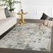 Gray 122 x 0.25 in Area Rug - Trent Austin Design® Cosner Abstract White Area Rug Polyester/Viscose | 122 W x 0.25 D in | Wayfair