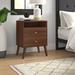 Mercury Row® Alyssa 2 - Drawer Nightstand Wood in Brown | 29.5 H x 22.5 W x 16 D in | Wayfair EB6AFB42580440D2BE14840830A2C1F9