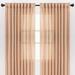 Red Barrel Studio® Moller Flax Textured Solid Semi-Sheer Rod Pocket Curtain Panels Polyester in White/Brown | 63 H in | Wayfair
