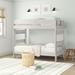 Eilish Twin over Twin Solid Wood Standard Bunk Bed by Viv + Rae™ Wood in White | 63.25 H x 43.5 W x 78.5 D in | Wayfair