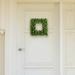 The Holiday Aisle® 16.5" Square UV Resistant Artificial Boxwood Wreath in Green | 16.5 H x 16.5 W x 3 D in | Wayfair