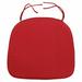 Ebern Designs Modern Chair Outdoor Cushion Pads w/ Comfortable Memory Foam & Ties Polyester in Red | 1.5 H x 15.8 W in | Wayfair EBDG3152 43256243