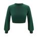 Cocloth Fall Knitted Cardigan Autumn Sweaters Cropped Women Silm Crop Sweater Knitting Top Streetwear